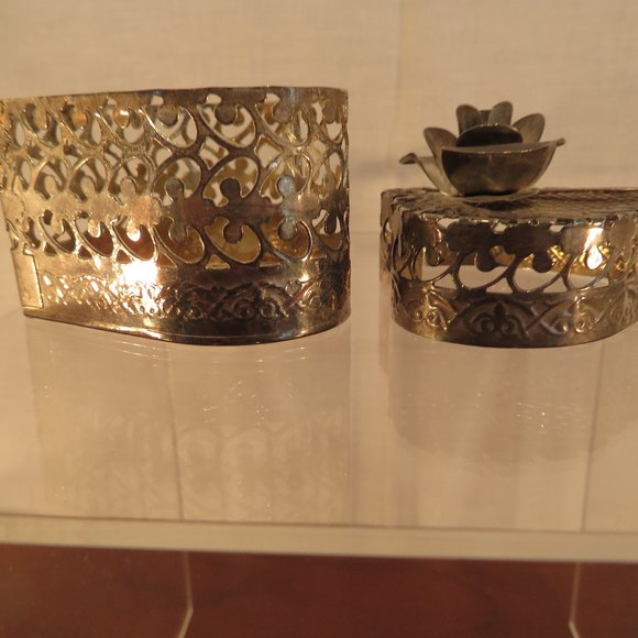 Vintage EP Steel Heart Shape Trinket Box (64J) - Picture 3 of 4